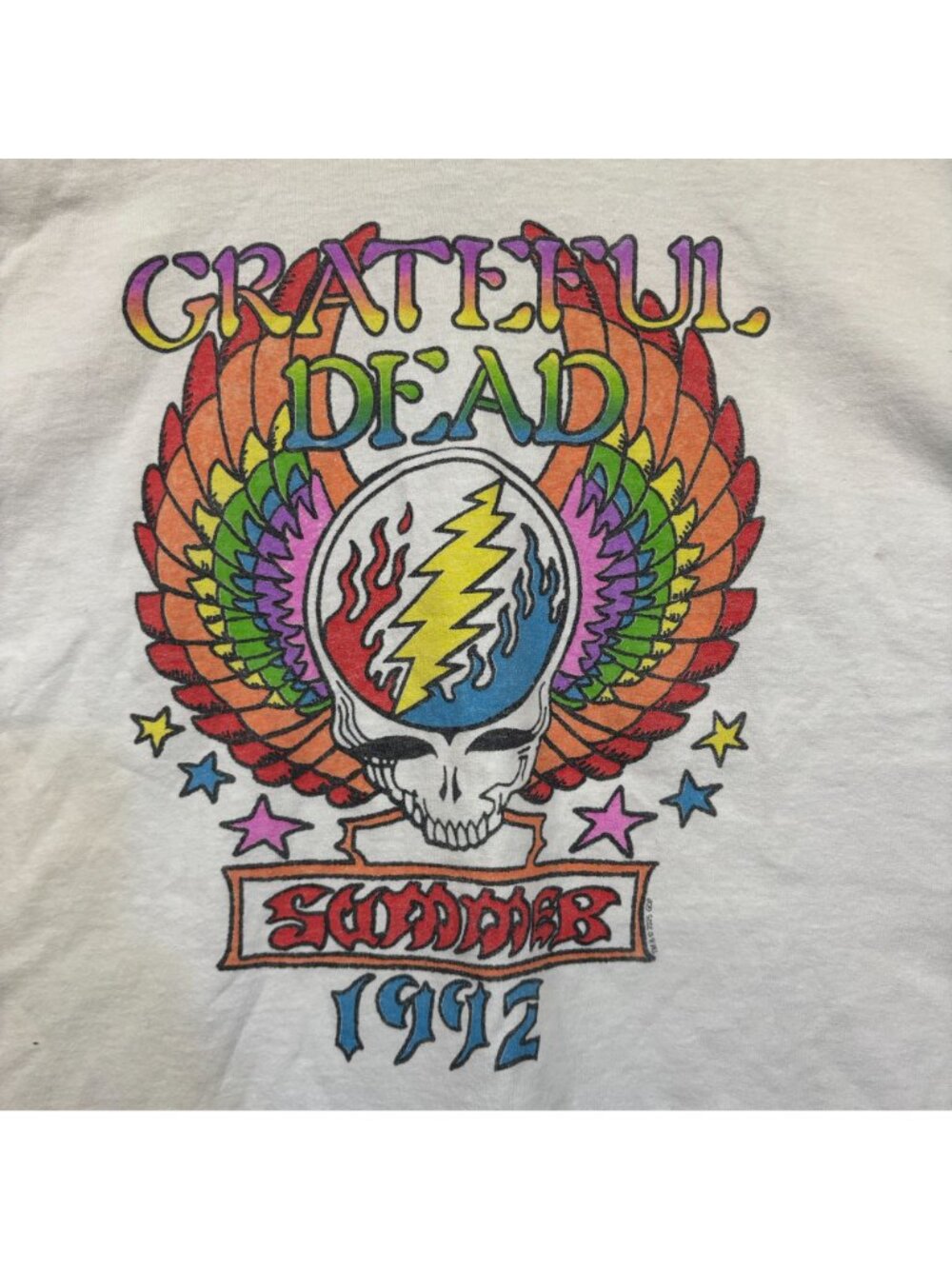 Grateful Dead 1992 Summer Tour Steal Your Colors Crop Top XL - Picture 2 of 5